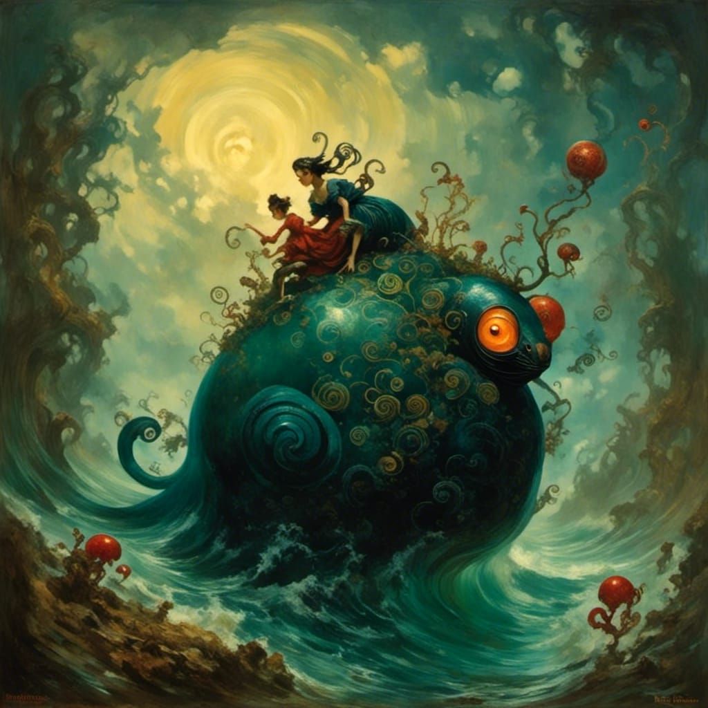 Dramatic Portrait in Chiaroscuro Style