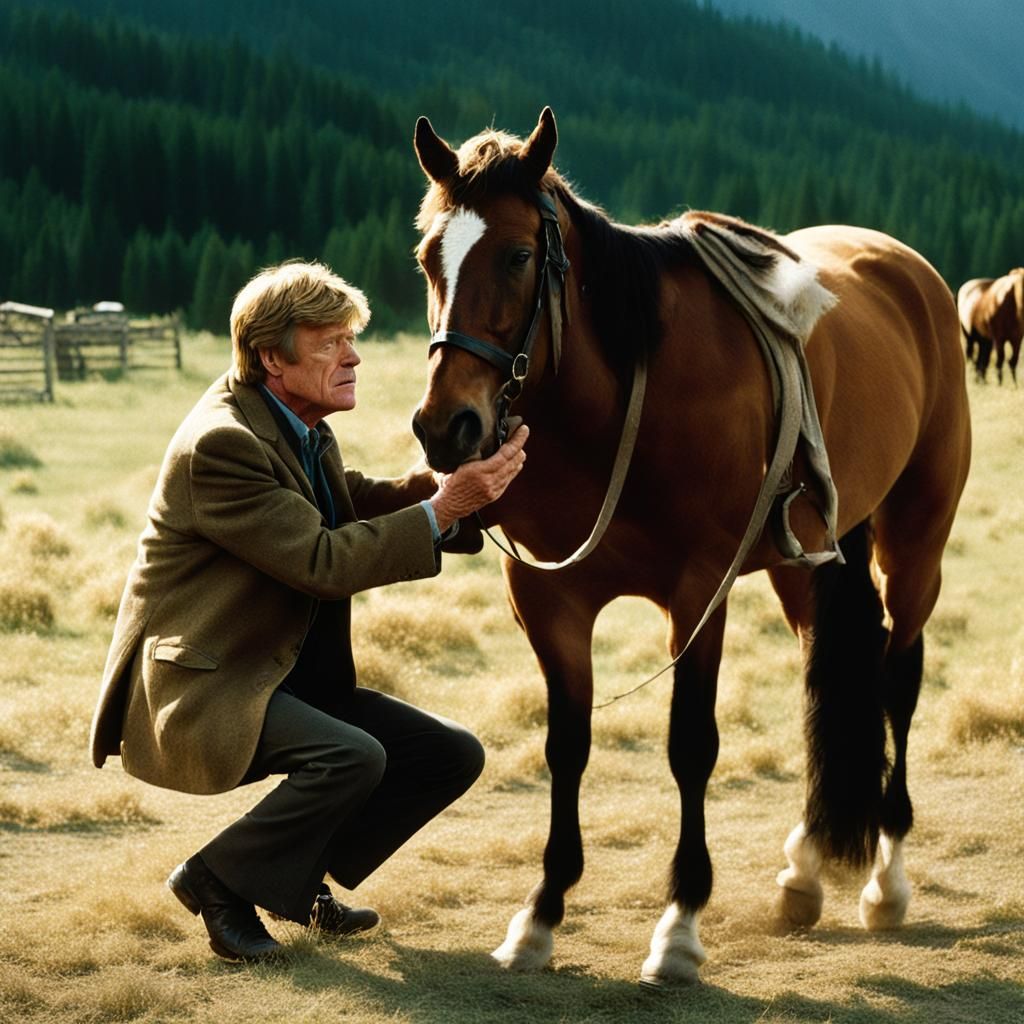 Man Whispering to Horse: A Bond of Healing