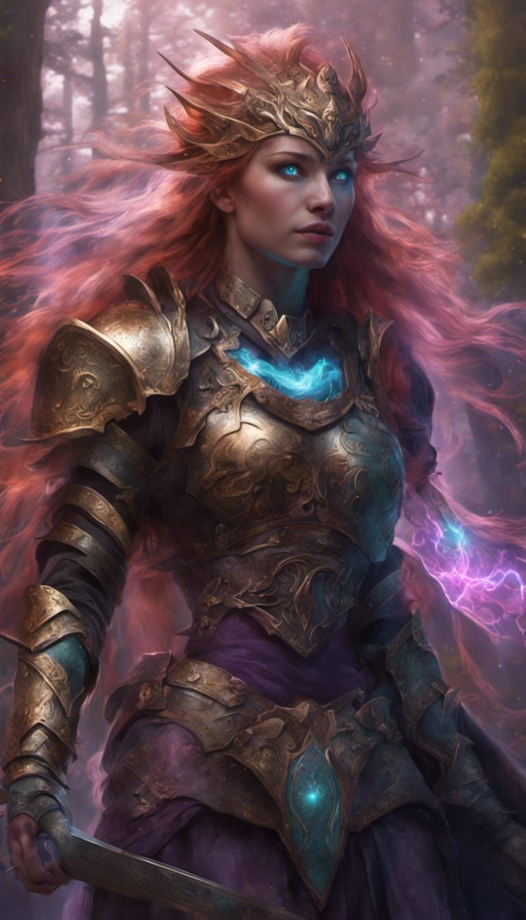 Valkyries After Battle in Dark Fantasy Style