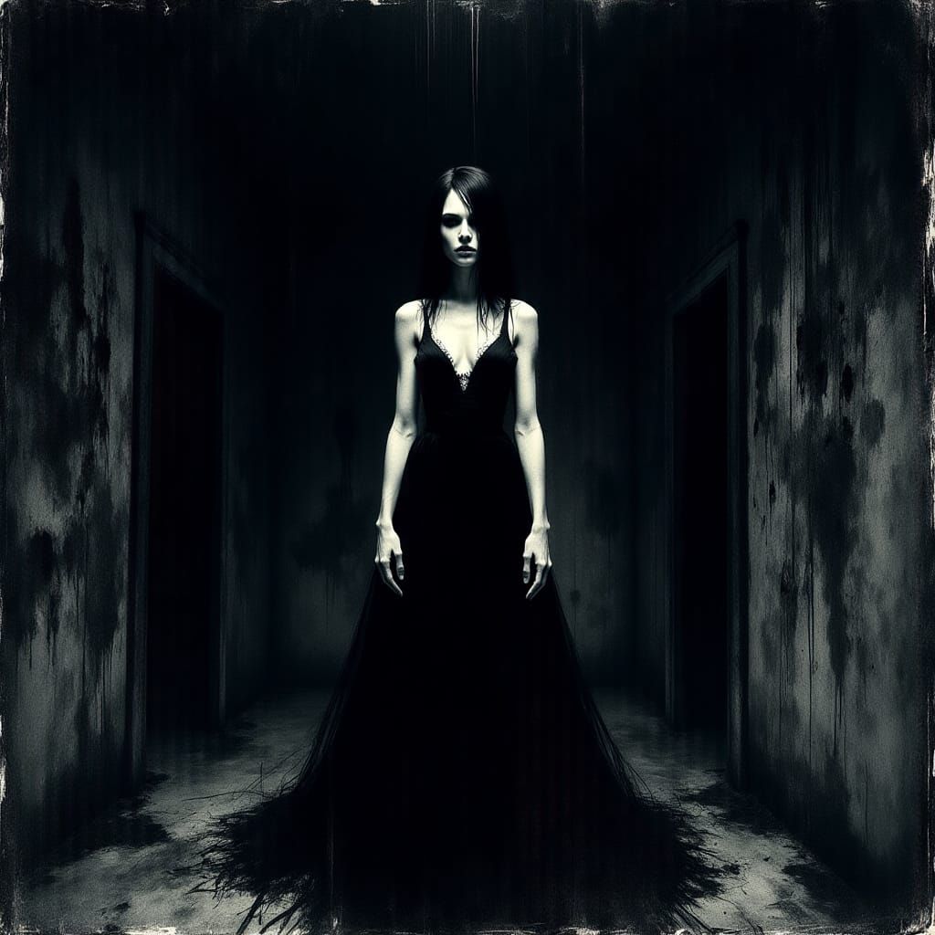 Ominous Dungeon: Impressionistic Oil Painting in Moebius Sty...