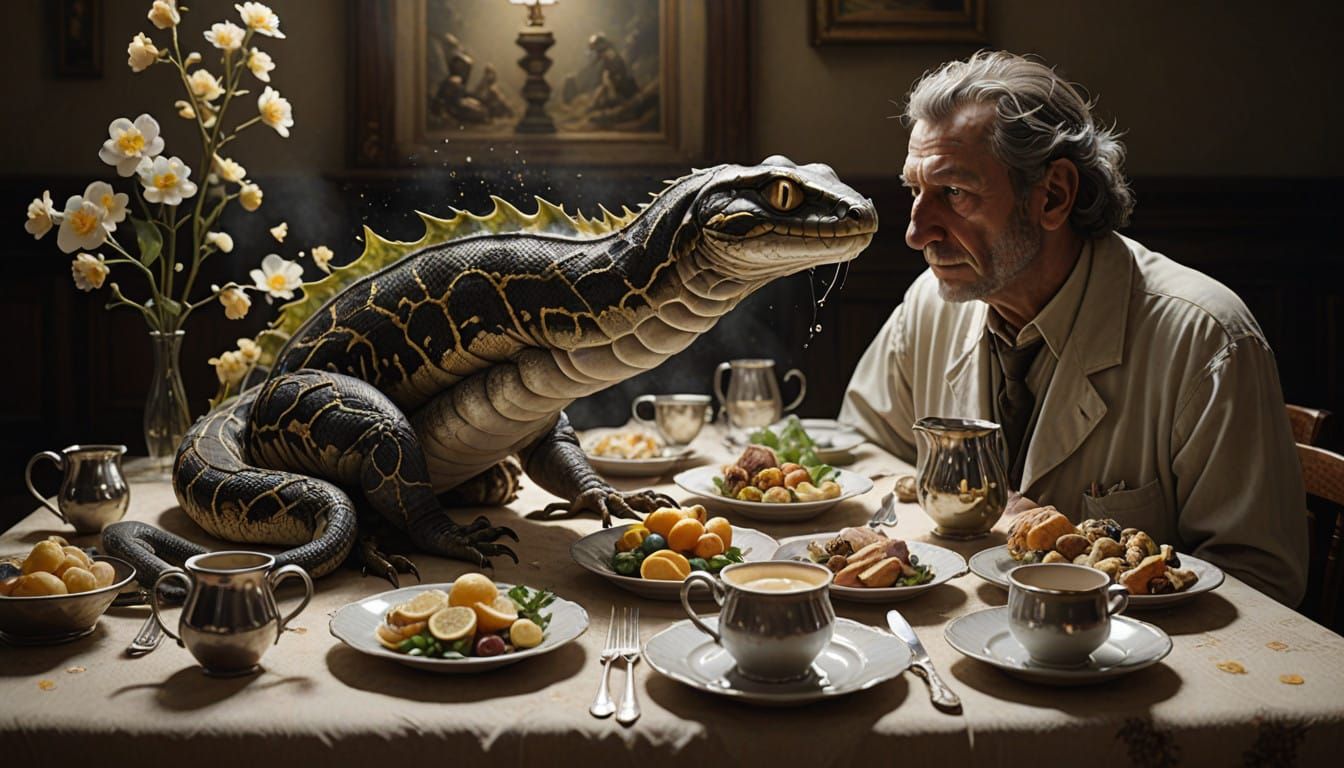 Drooling: a little...