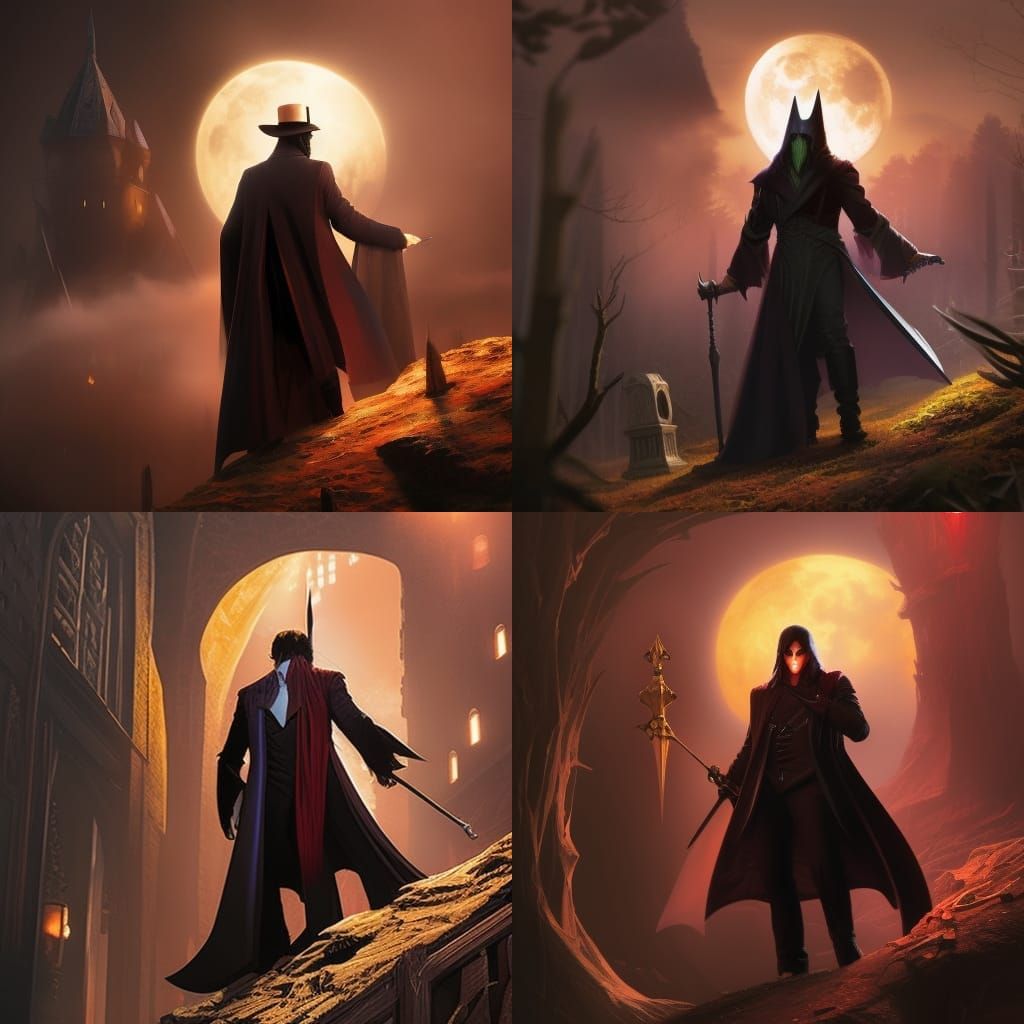 Vampire in Coffin: Hyperdetailed Concept Art