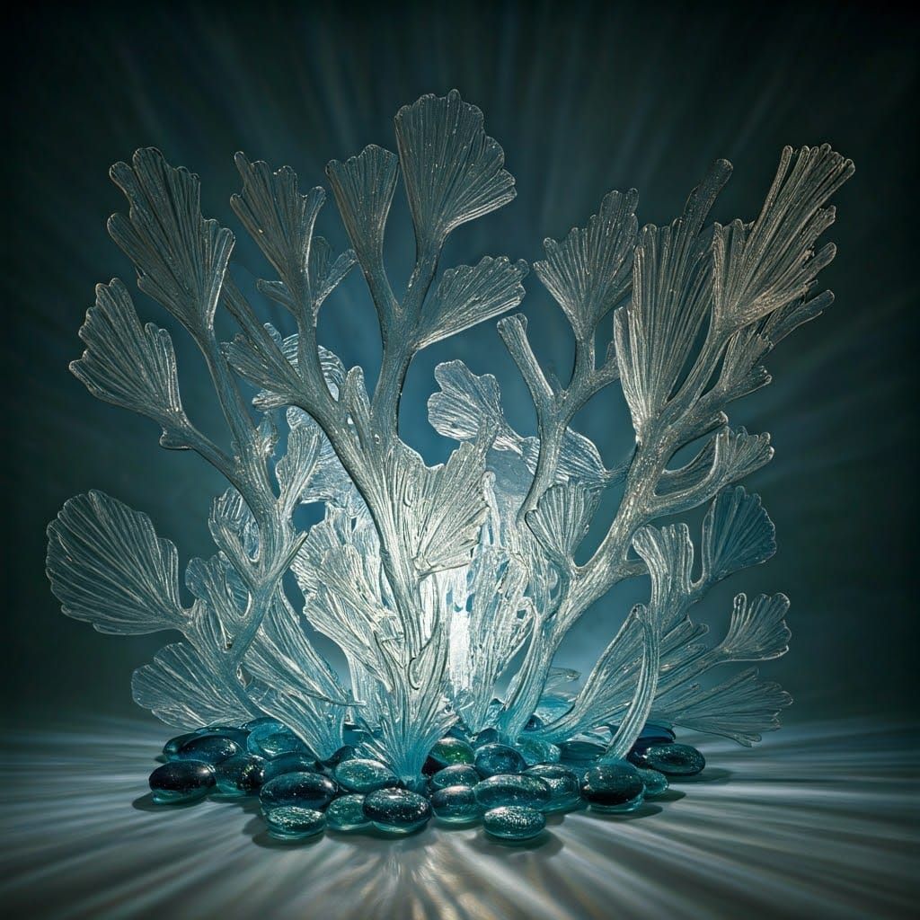 Ethereal Glass Coral Reef Inspired by Chihuly