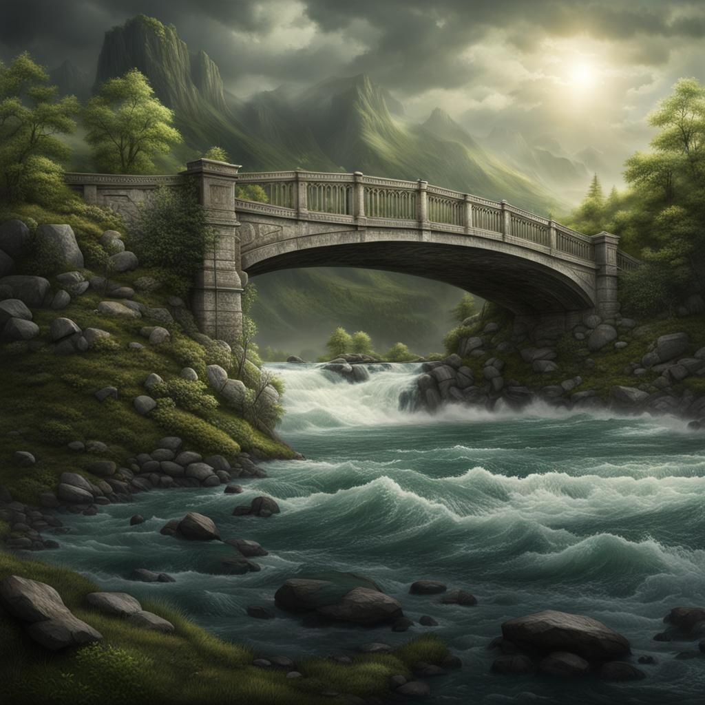 Bridge Over Troubled Waters: Matte Painting