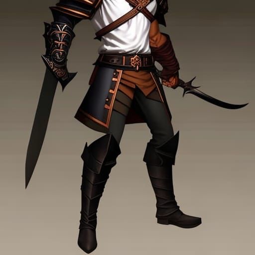 Hyperrealistic Vampire Hunter Concept Art