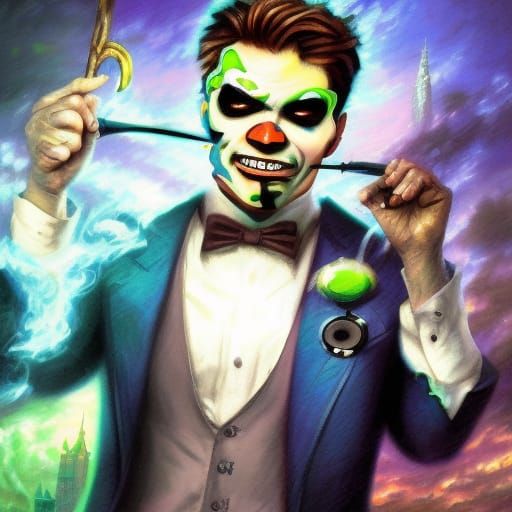 Jacksepticeye Reimagined as Dark Fantasy Clown