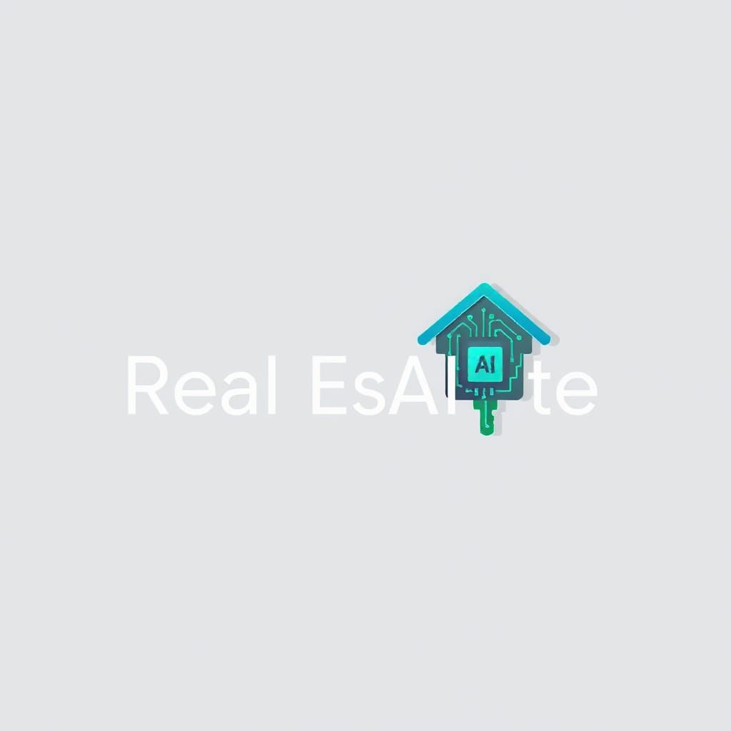 Real EstAIte AI Integration Logo Design