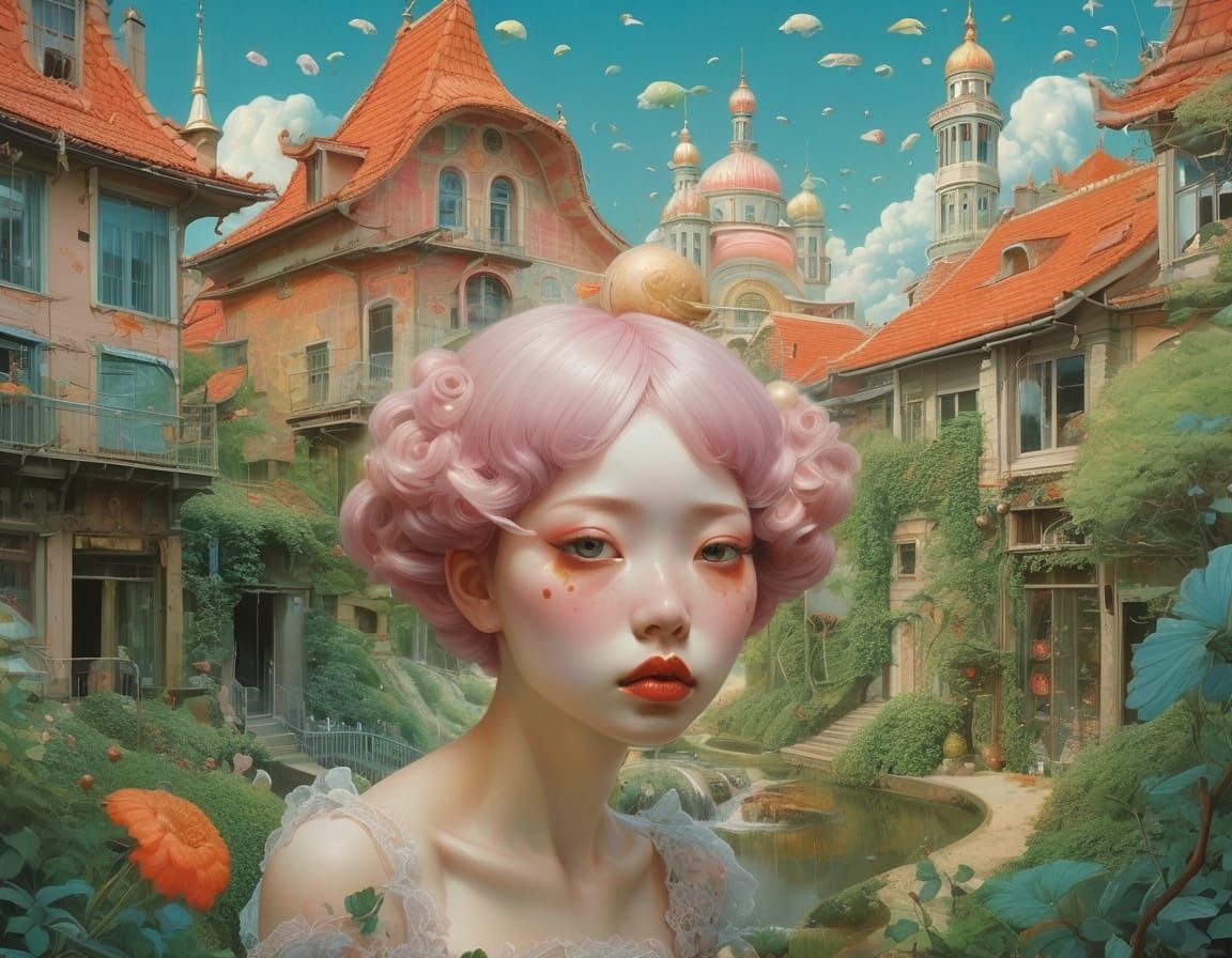 Surreal Belgian Architecture in Art Nouveau Style