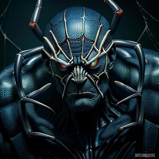 Terrifying Spider-Man Mutation in Hyperphotorealistic Portra...