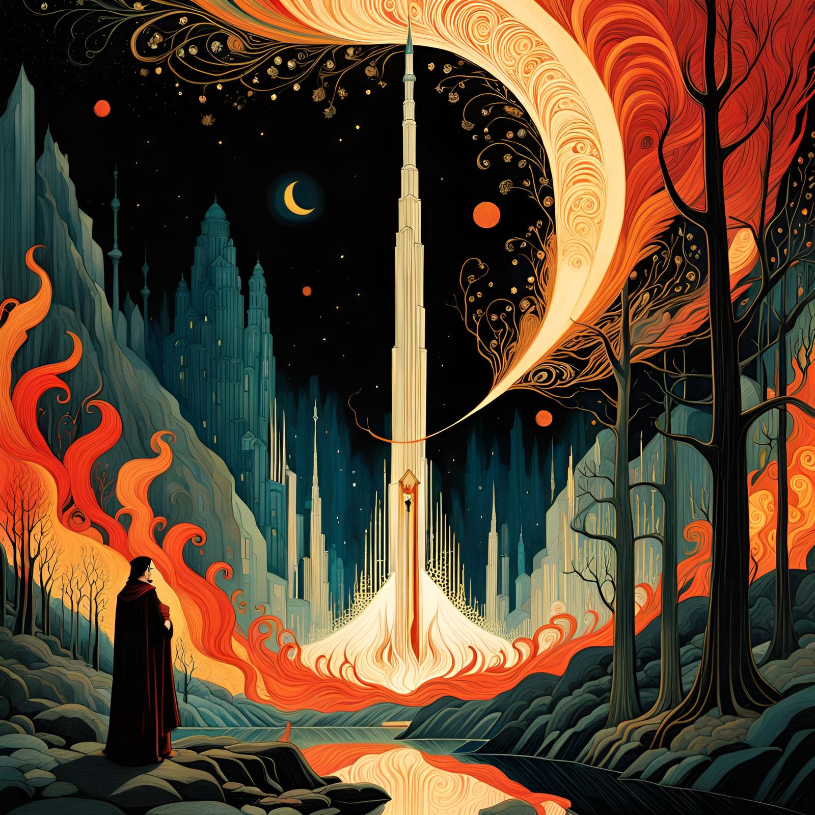 FLAMES - DIVINE COMEDY OF DANTE