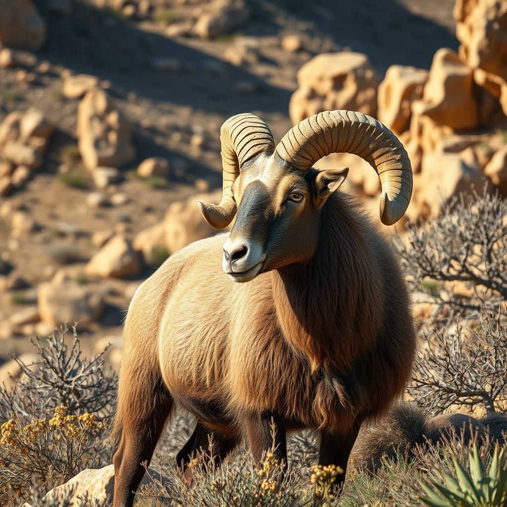Mouflon is a wild sheep Native to Cyprus found in Europe and...