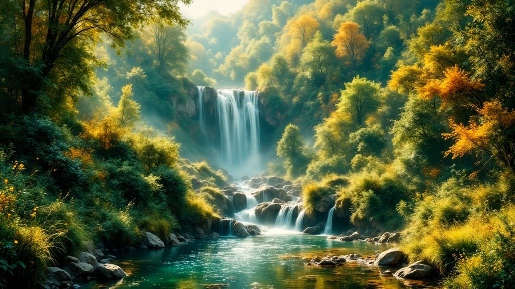 Realistic Aerial View of Eden's Landscape