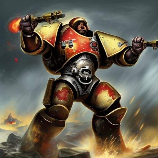 Warhammer 40k Heavy Flamer Scene