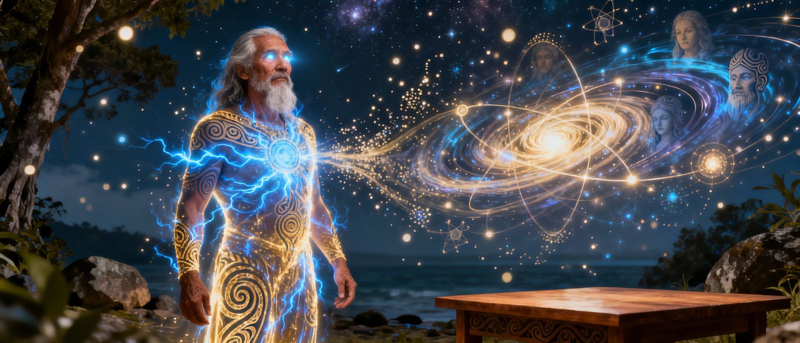 Spiritual Tohunga Perceives Energetic Reality in Hyperrealis...