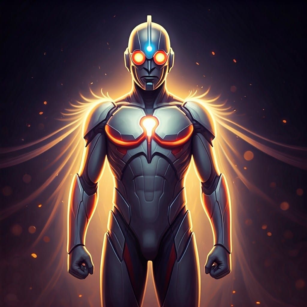 Automan in a Dreamy, Hyper-Detailed Fantasy Scene