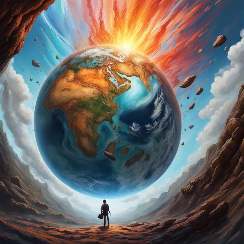 Hyperrealistic Zero Gravity Core Concept Art