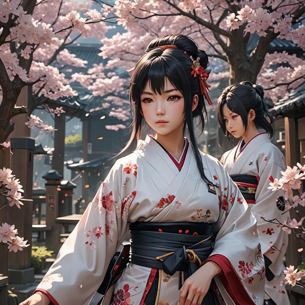 Detailed 3D Anime Art Inspired by WLOP