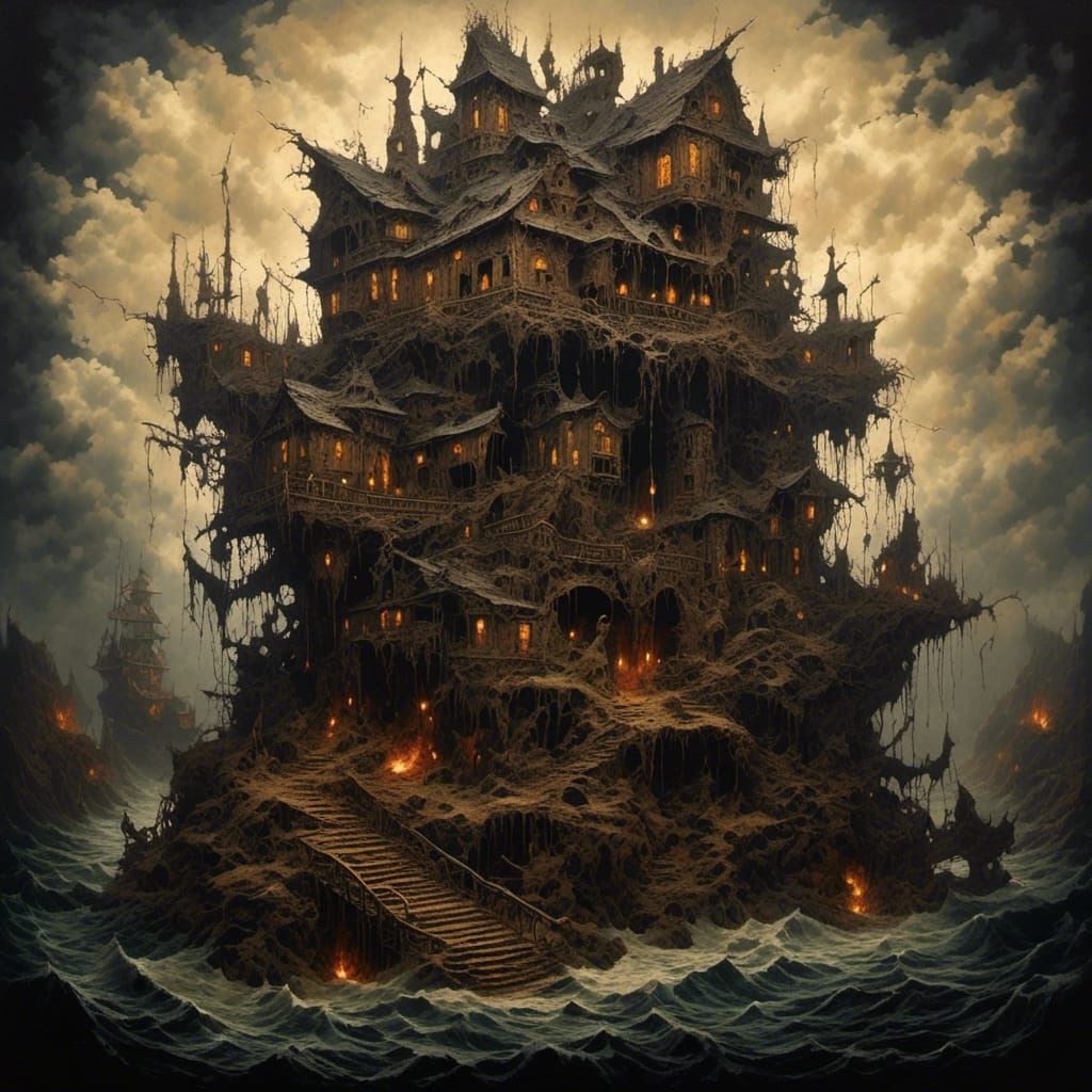 Gothic Anthropomorphic Coyote in Jeans