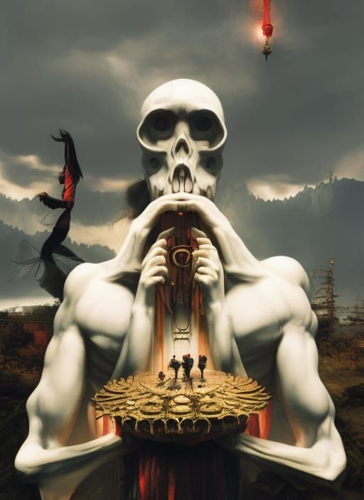 Bearded Shaman in Dreamlike Surrealism