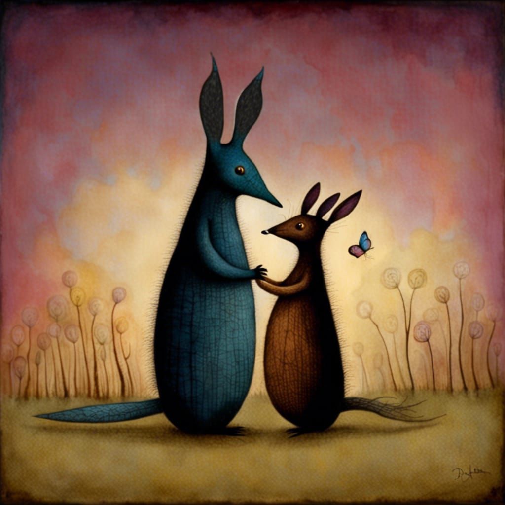 Enchanting Forest Scene in Children's Book Style