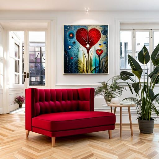 Garden in Forest Mixed Media Digital Art