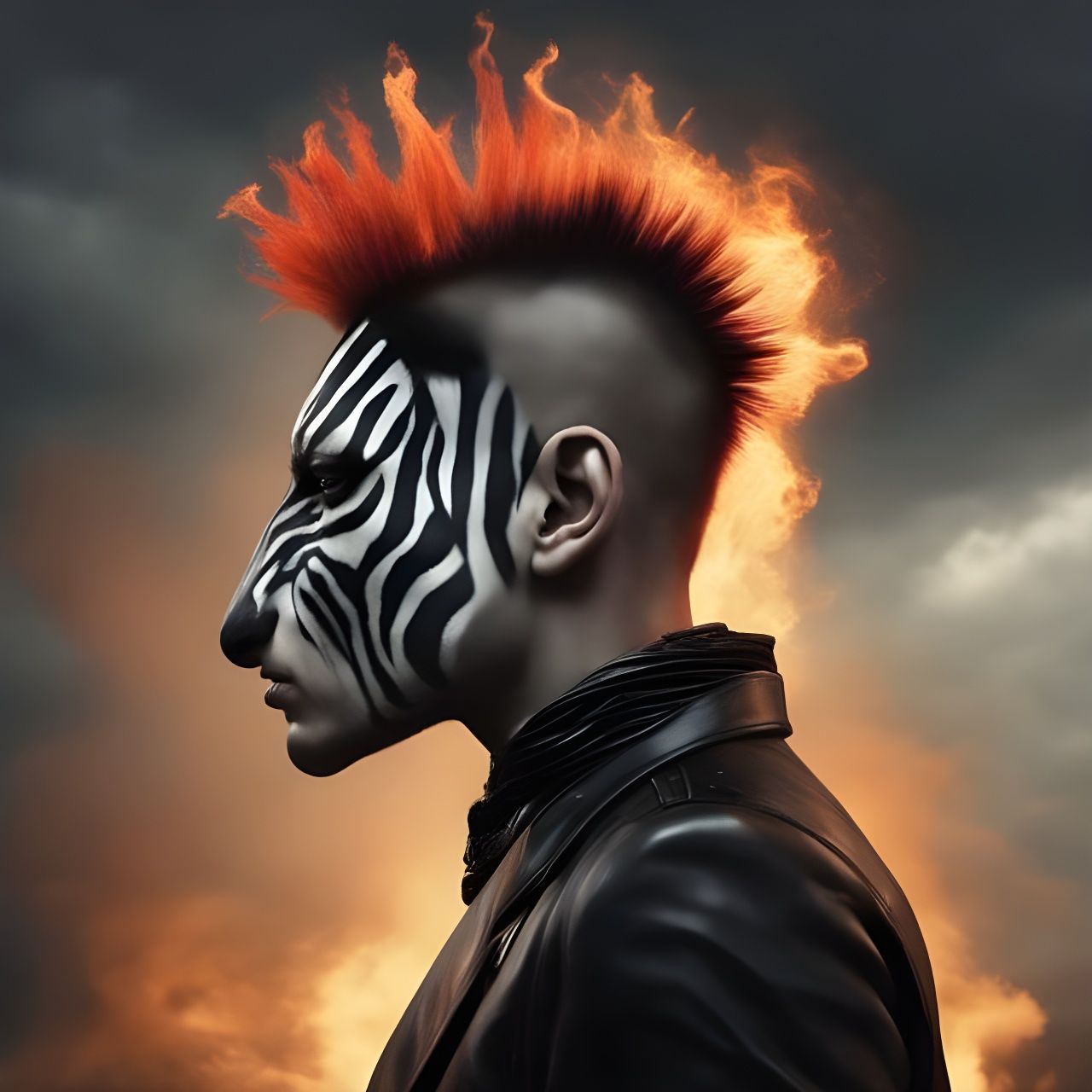 Punk Zebroid on Fire : 2