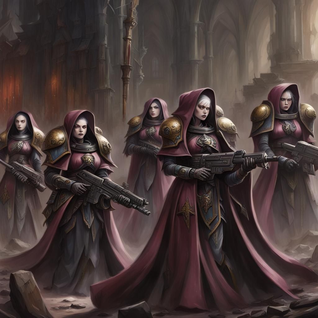 Warhammer 40,000 Sisters of Silence Digital Art