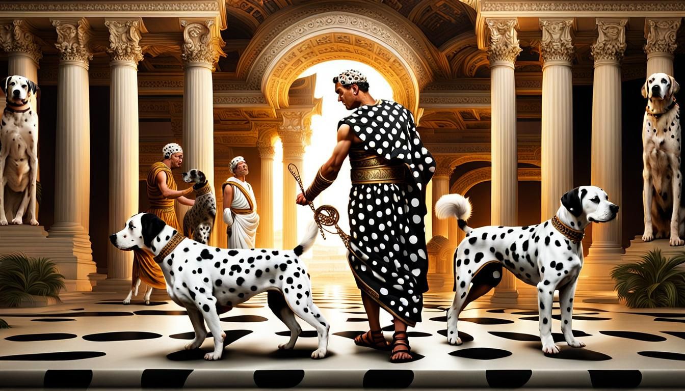Romans Playing with Dalmatians: Fractal Elegance