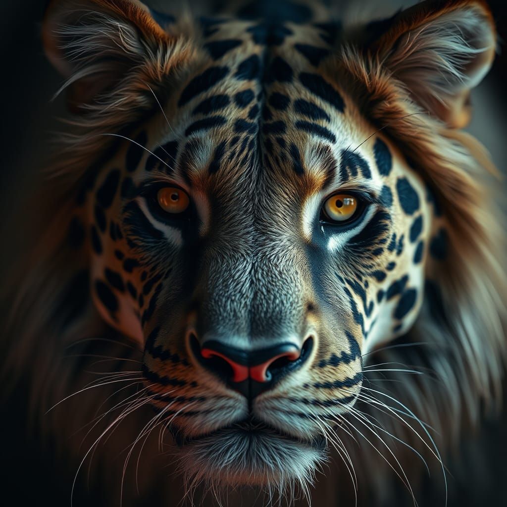 Hyperrealistic Loin in Sharp Focus, Cinematic Shot