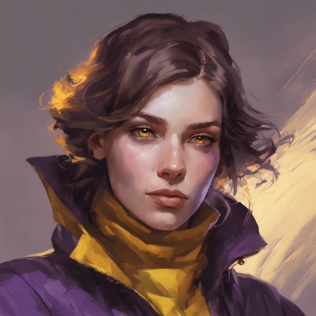 Welsh Sorceress Portrait in Hyperdetailed Style