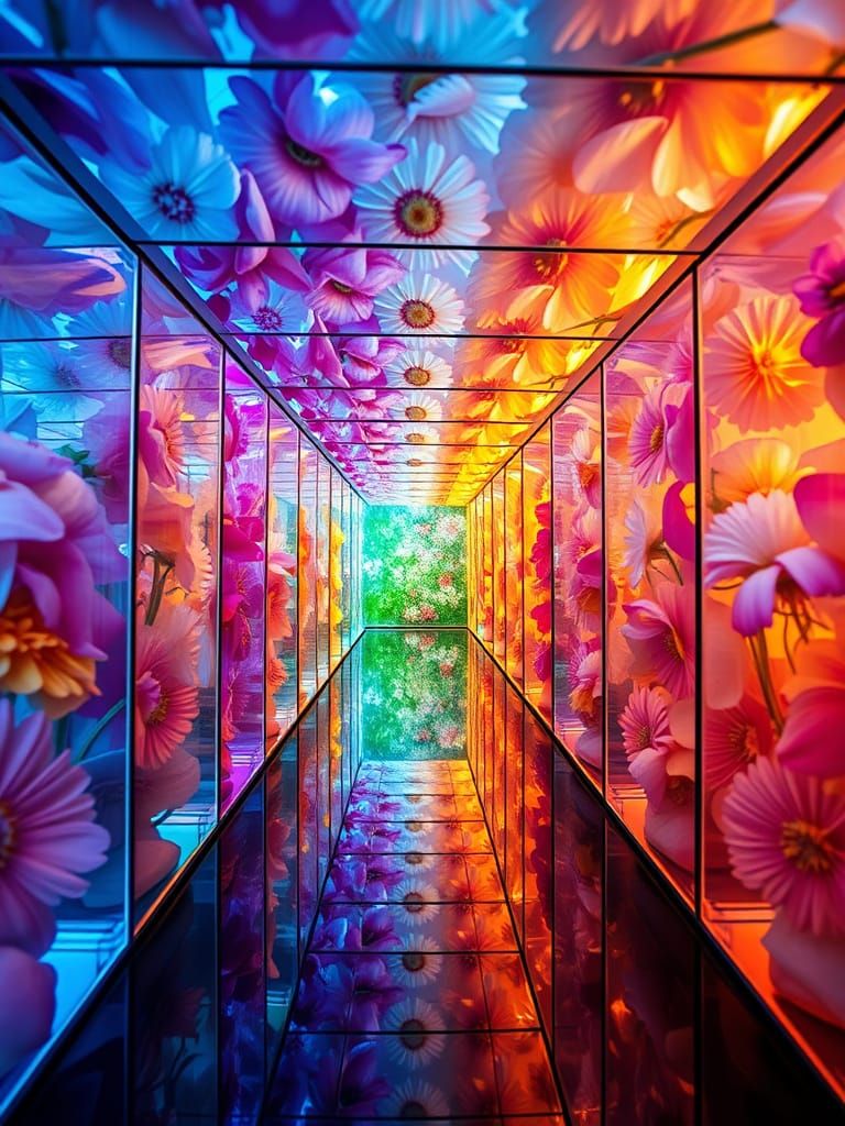 The Glass Walls of a Tunnel Made of Photochromatic Glass