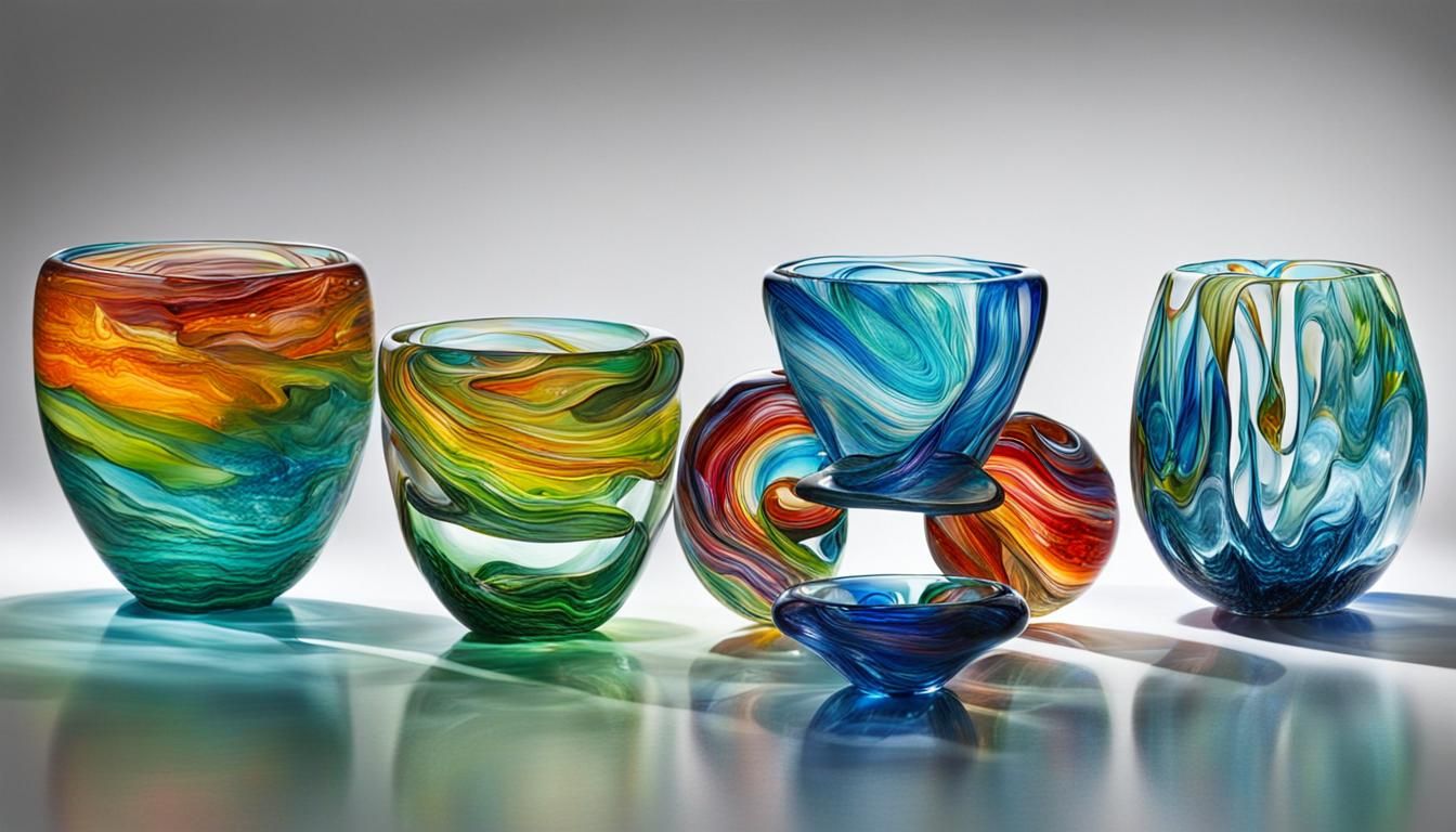 Abstract Glass Art Design