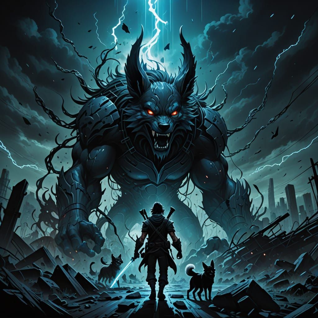 Epic Dark Fantasy Battle in a Shattered Reality