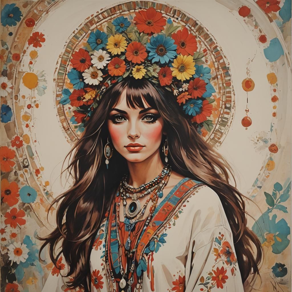 1960s Bohemian Chic Fashion and Art
