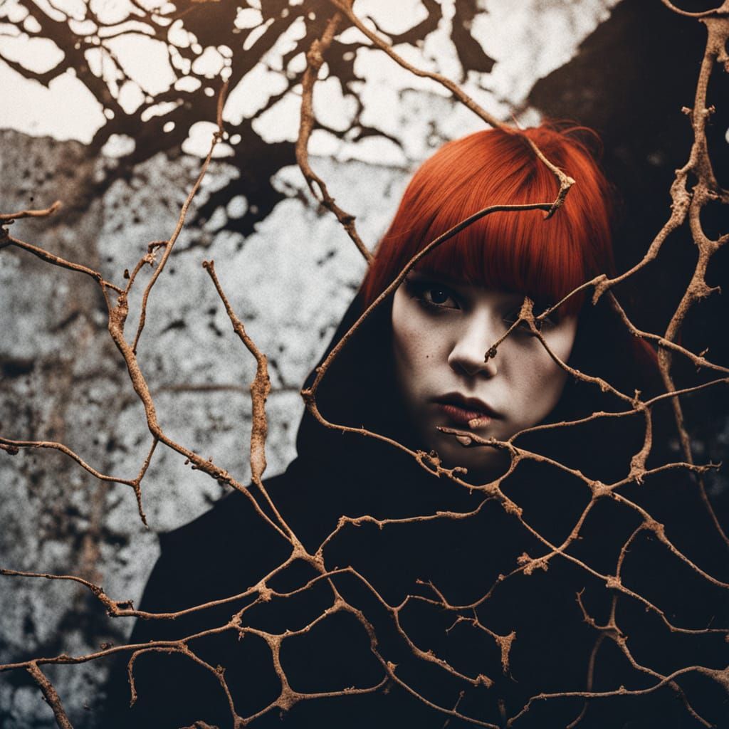 Gothic Fashion Model in Industrial Decay