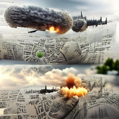 Detailed Matte Painting of World War 3