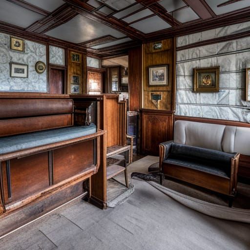 Antique House Embodies Drifting Ship