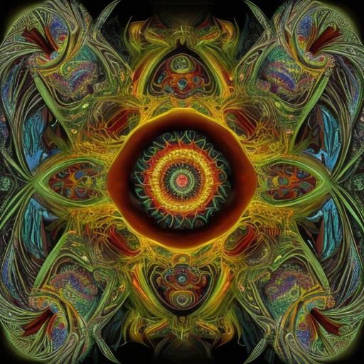 Psychedelic Pop Surrealism with Optical Illusions