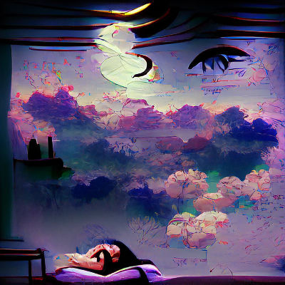 Abstract Melancholic Dreamscape