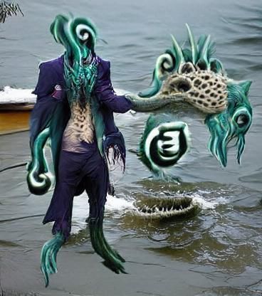 Eerie Image of the Fish God Dagon