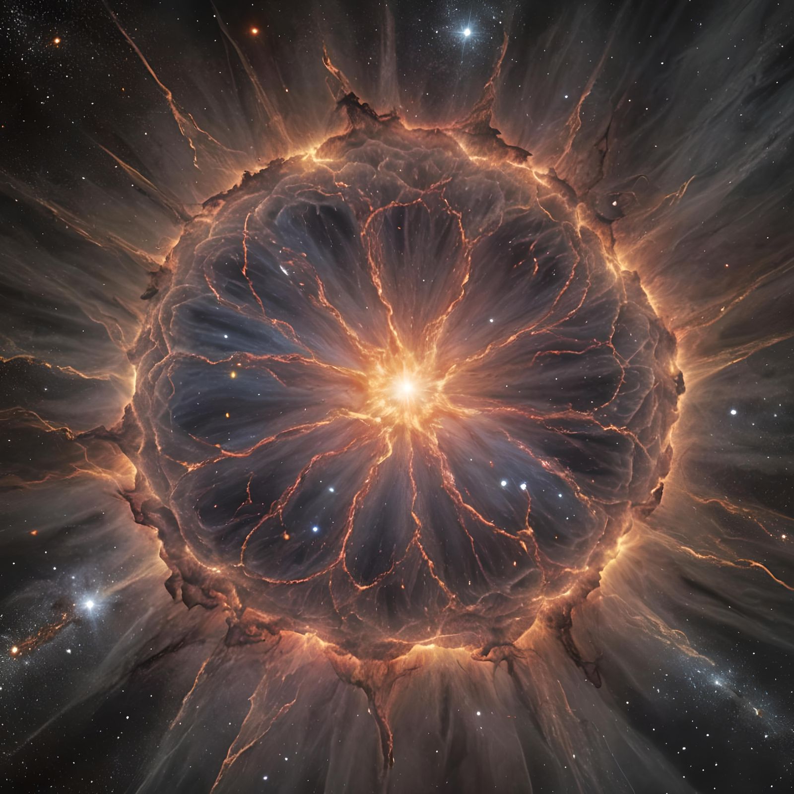 Supernova Engulfs Stars in Mythical Darkness