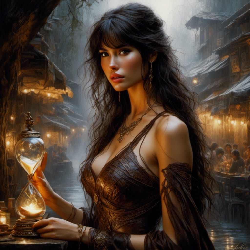 Gorgeous Woman in Hyperrealist Fantasy Art