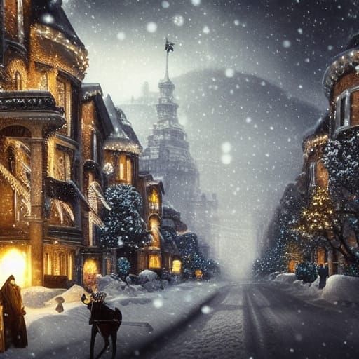 Epic Christmas Snow Winter Scene