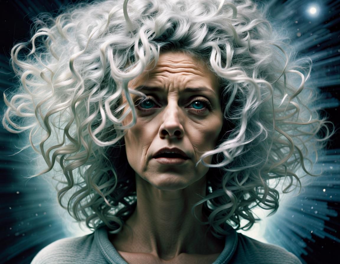 Atomic Requiem: Woman's Third Eye Dreamscape