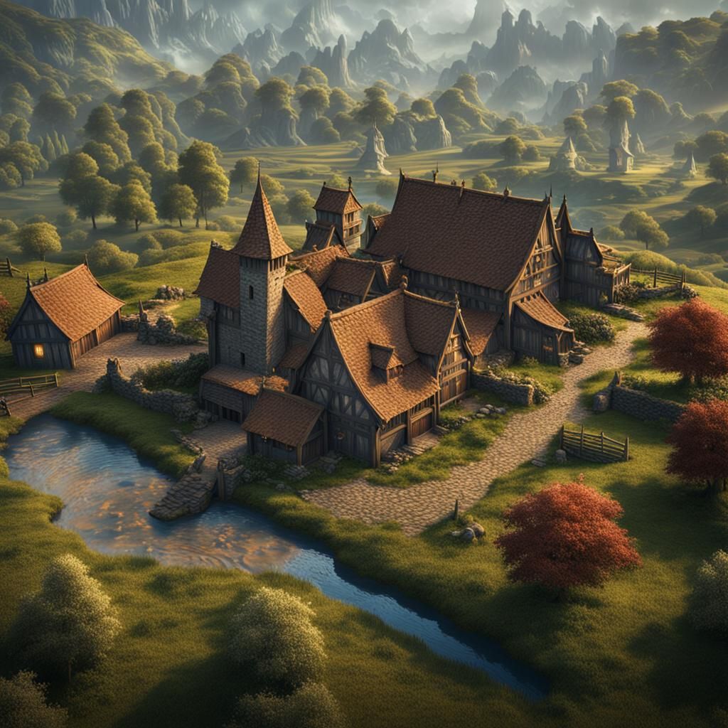 Vast medieval farm