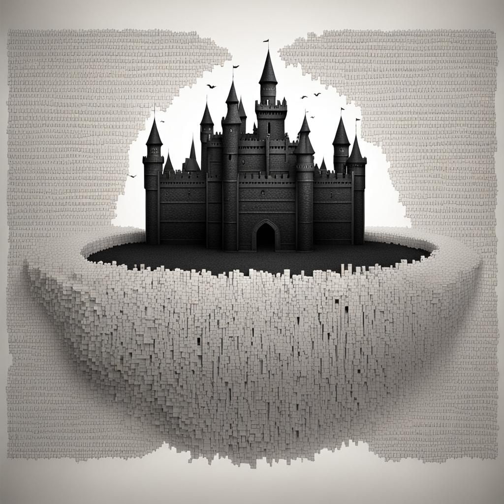 Black Castle Made of Millions of Words