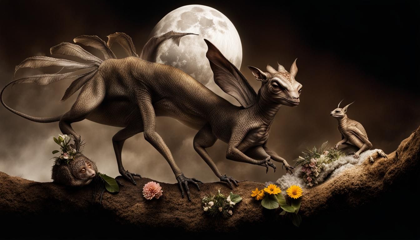 Surreal Alien Celebration in Gritty Restaurant: Masterpiece