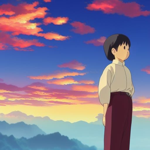 Xi Jinping in Studio Ghibli Anime Style