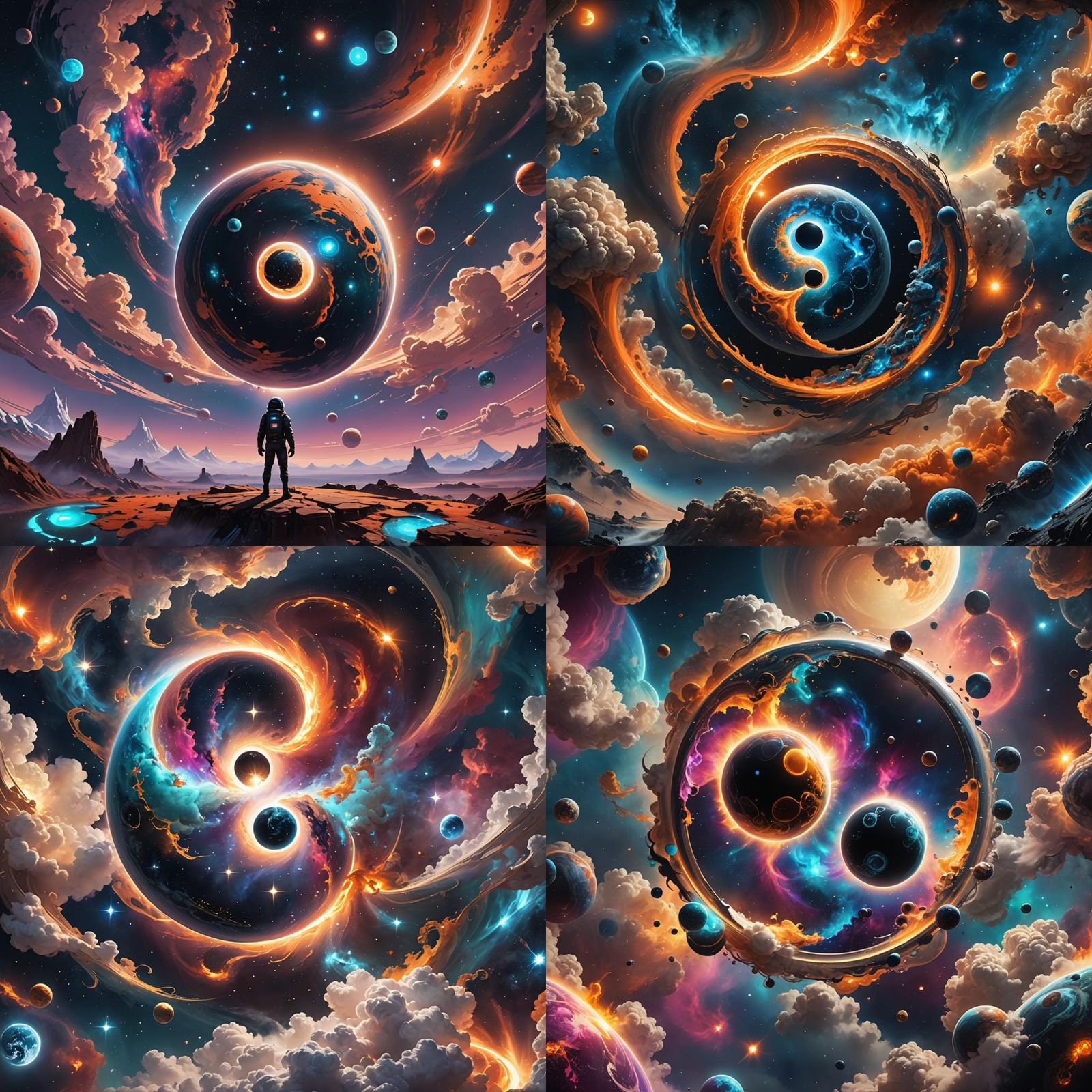 Yin and Yang in Alien World: Fantasy Concept Art