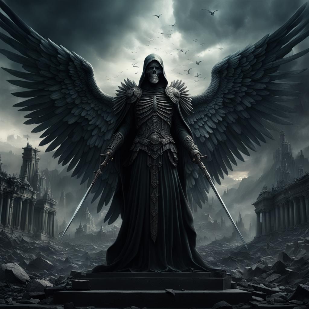 Epic Angel of Death Digital Matte Painting